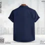 Remi Cotton Premium Short Sleeve Shirt - (Navy blue)