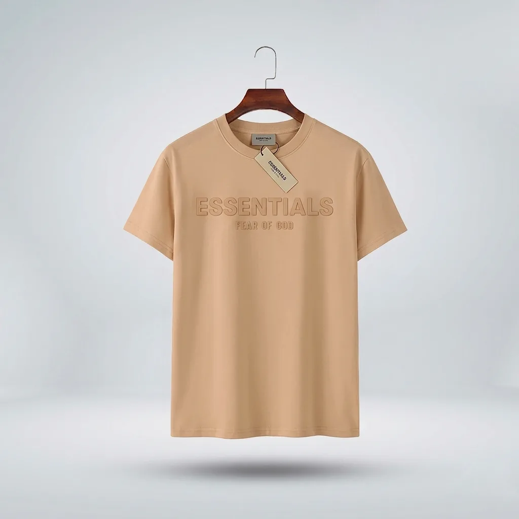 Premium Essentials Drop Shoulder T-shirt - (Beige)
