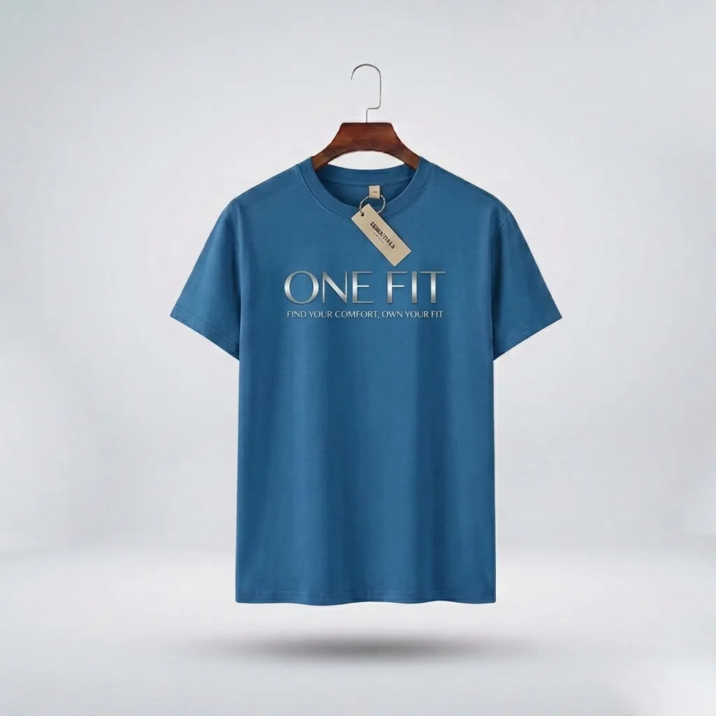 Super Soft Premium Drop Shoulder T-shirt - (Ocean Blue)