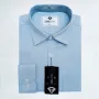 Premium Cotton Full Sleeve Formal Shirt - (Sky Blue)