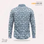 Premium Imported Cotton Full Sleeve Shirt - (Ash Blue)