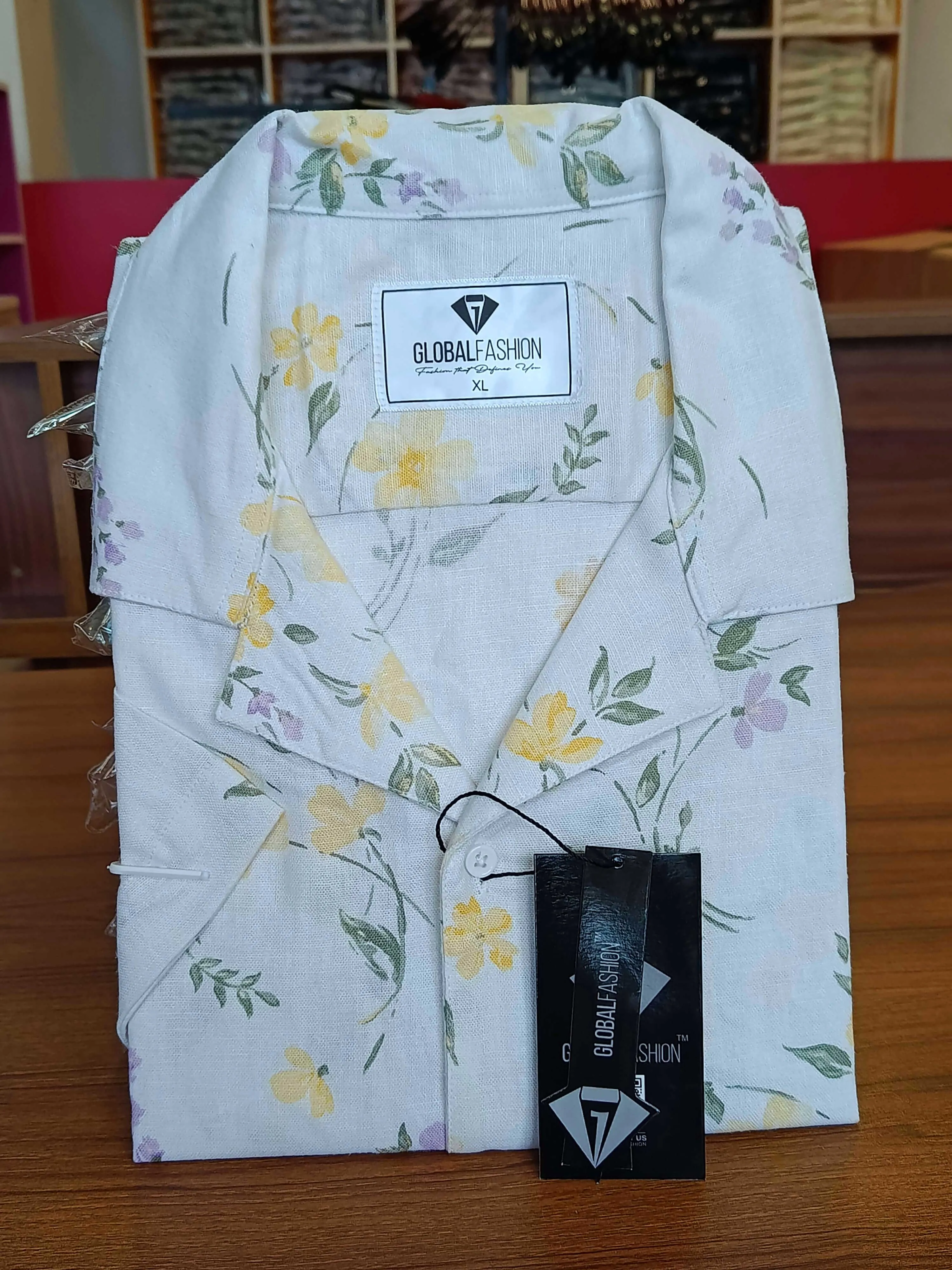 Premium Short Sleeve Cuban Collar Shirt - (White)
