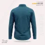 Premium Imported Cotton Full Sleeve Shirt - (Teal Blue)